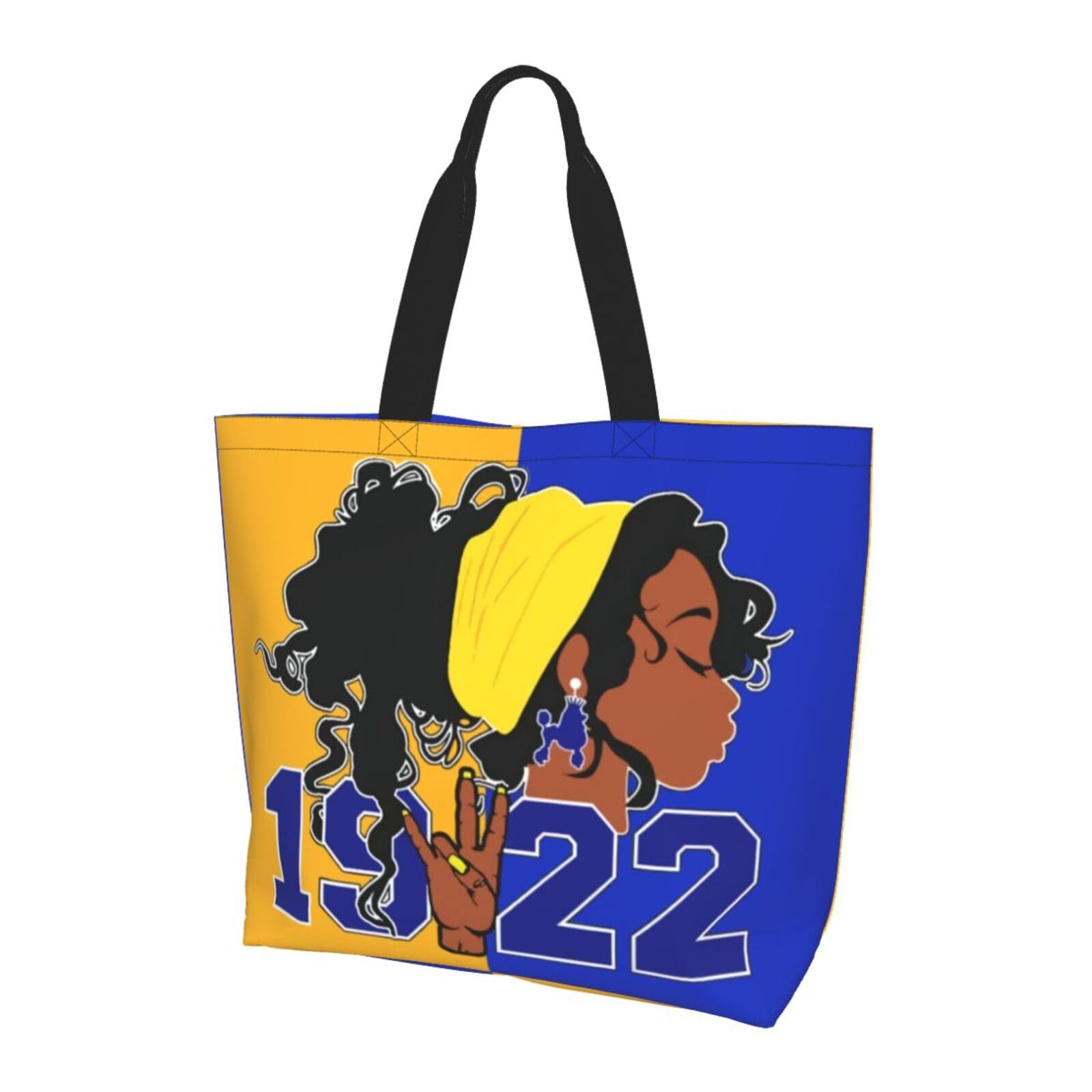 Sorority Tote Bag for Women - 1922 Reusable Fashion Beach Bag & Large Shoulder Shopping Bag - Perfect for College, Beach Trips, and Everyday Use