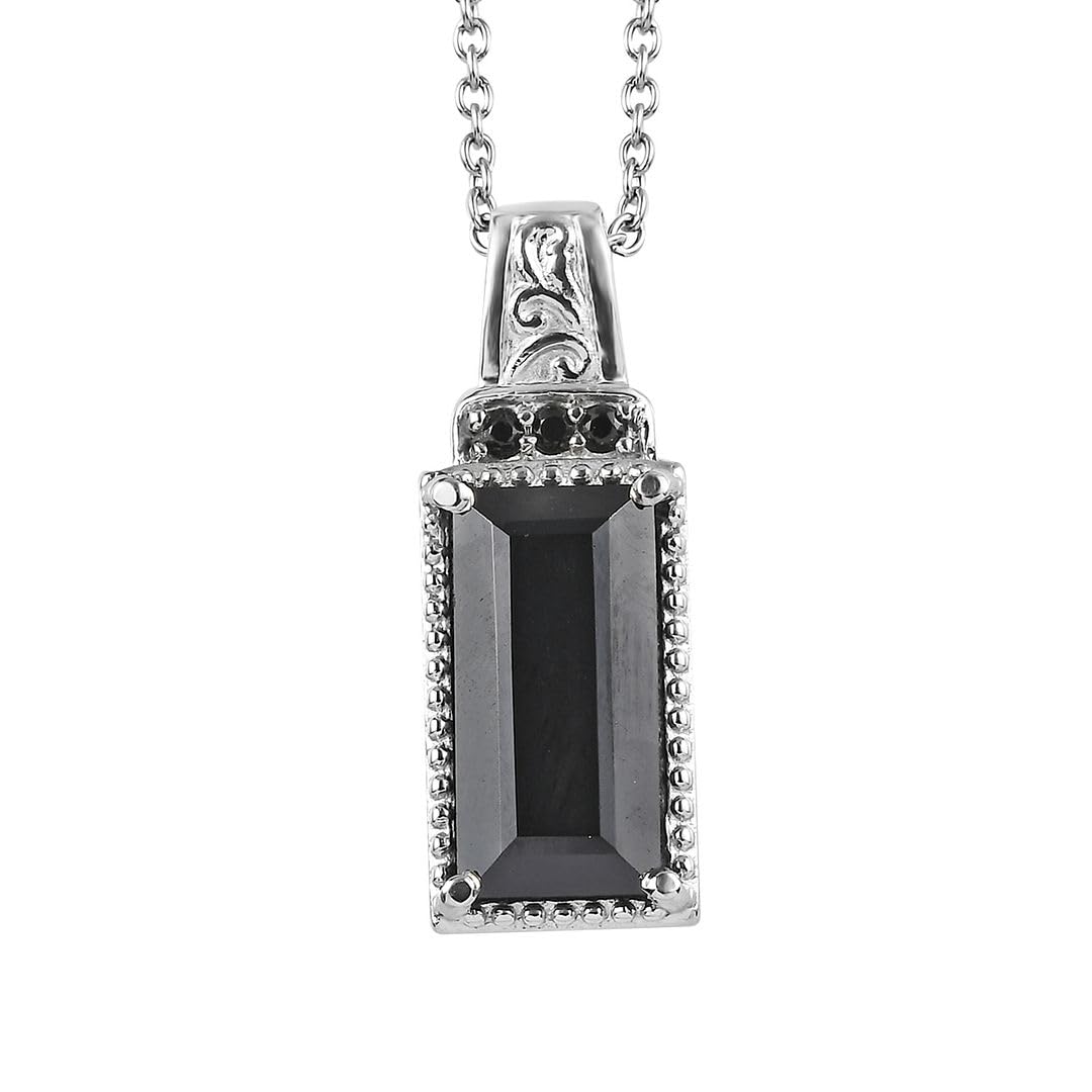 Shop LC Black Spinel Necklace for Women - 20