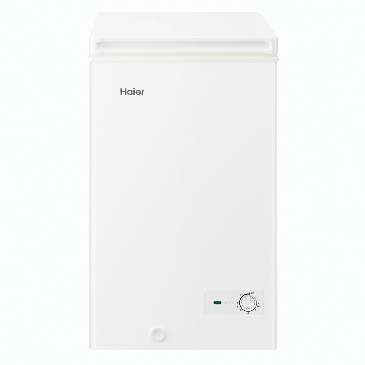 Haier 97L Compact Chest Freezer HCF97W - Energy Efficient Deep Freezer for Home, Garage & Basement Storage - Perfect for Frozen Food, Meat & Bulk Groceries