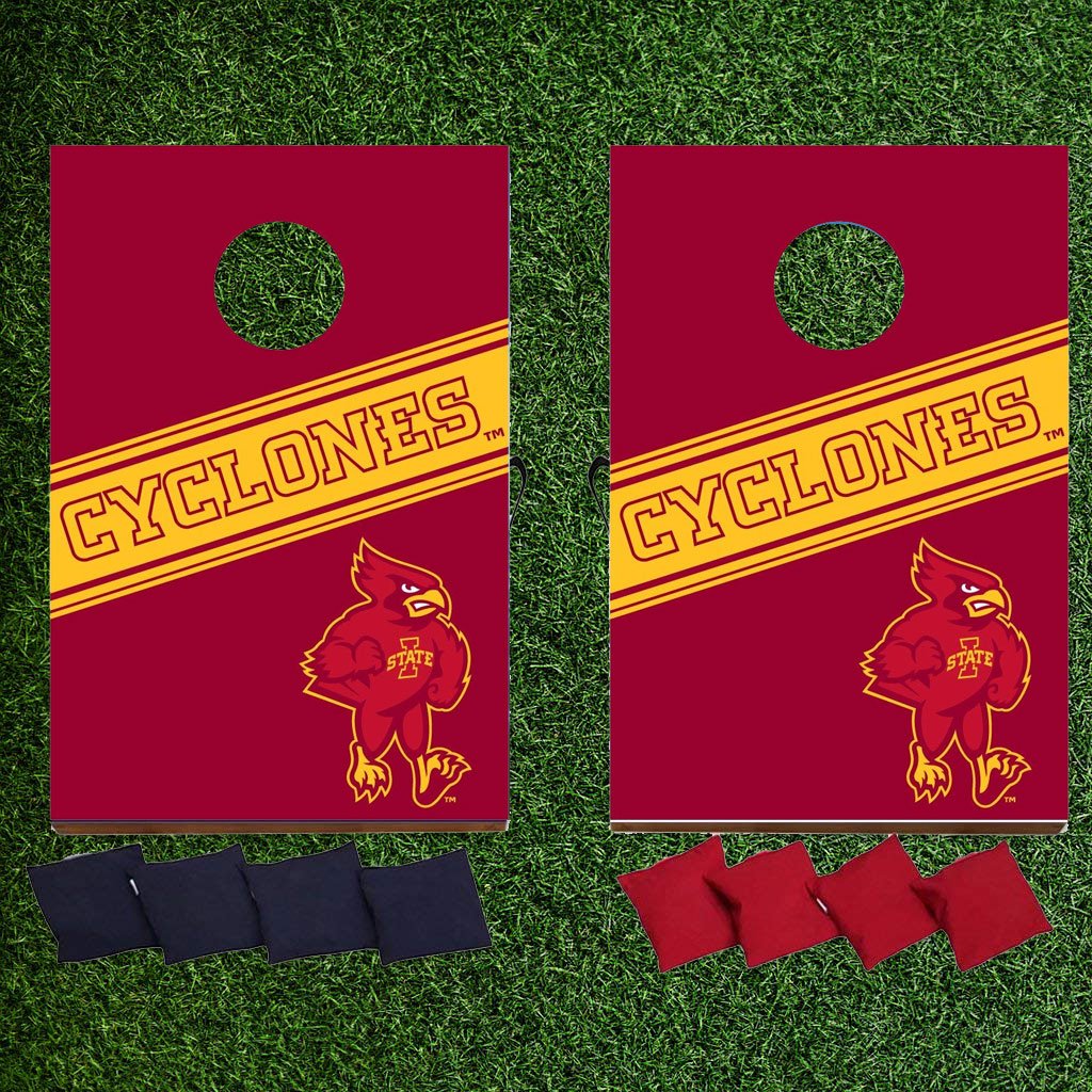 VictoryStore Gift Games - Iowa State University Cornhole Bag Toss Game Set for Tailgating, Backyard Fun, and College Parties