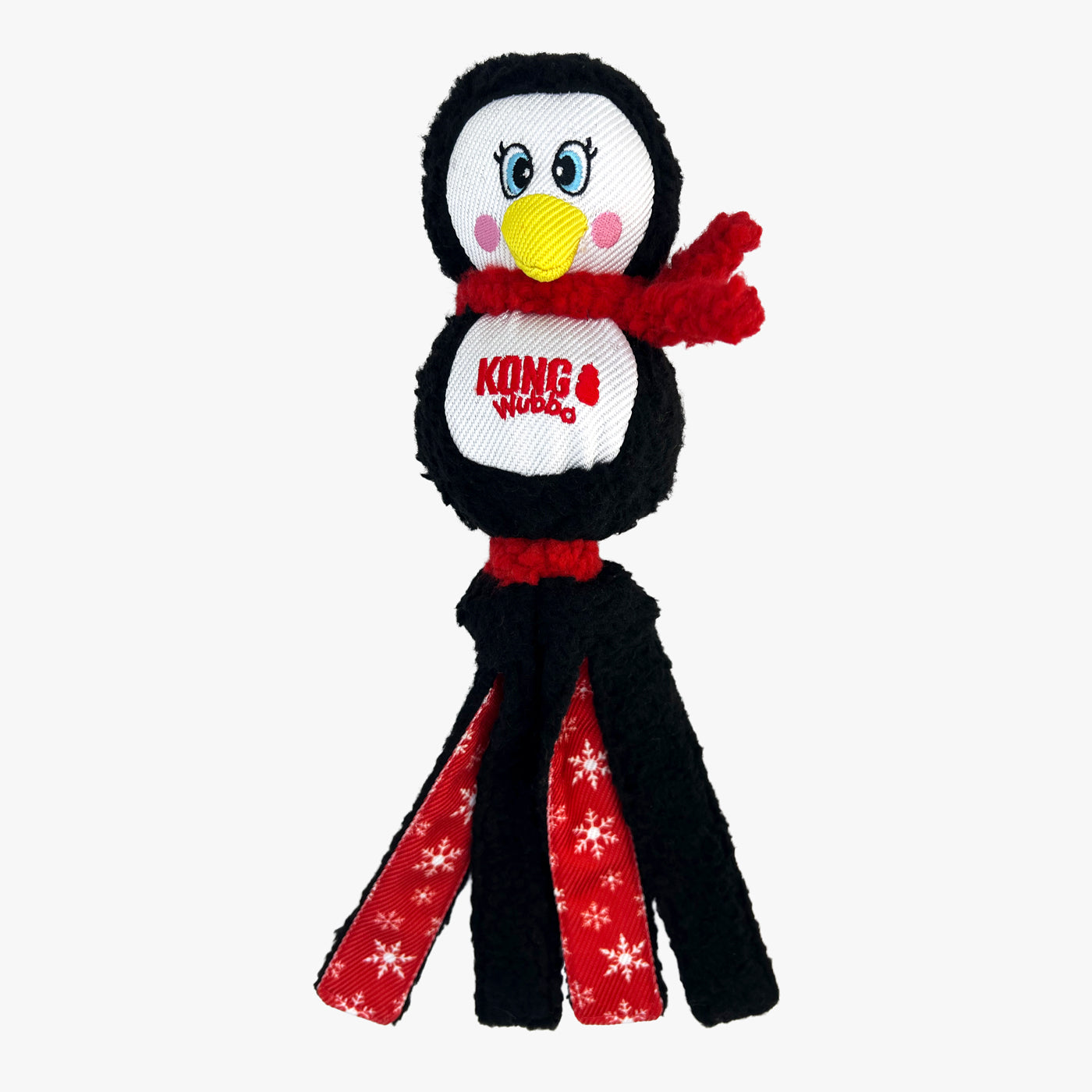 KONG Holiday Wubba Dog Toy - Durable Chew Toy for Small & Large Dogs - Perfect for Christmas, Thanksgiving & New Year Gifts - Great for Fetch, Tug-of-War & Interactive Playtime