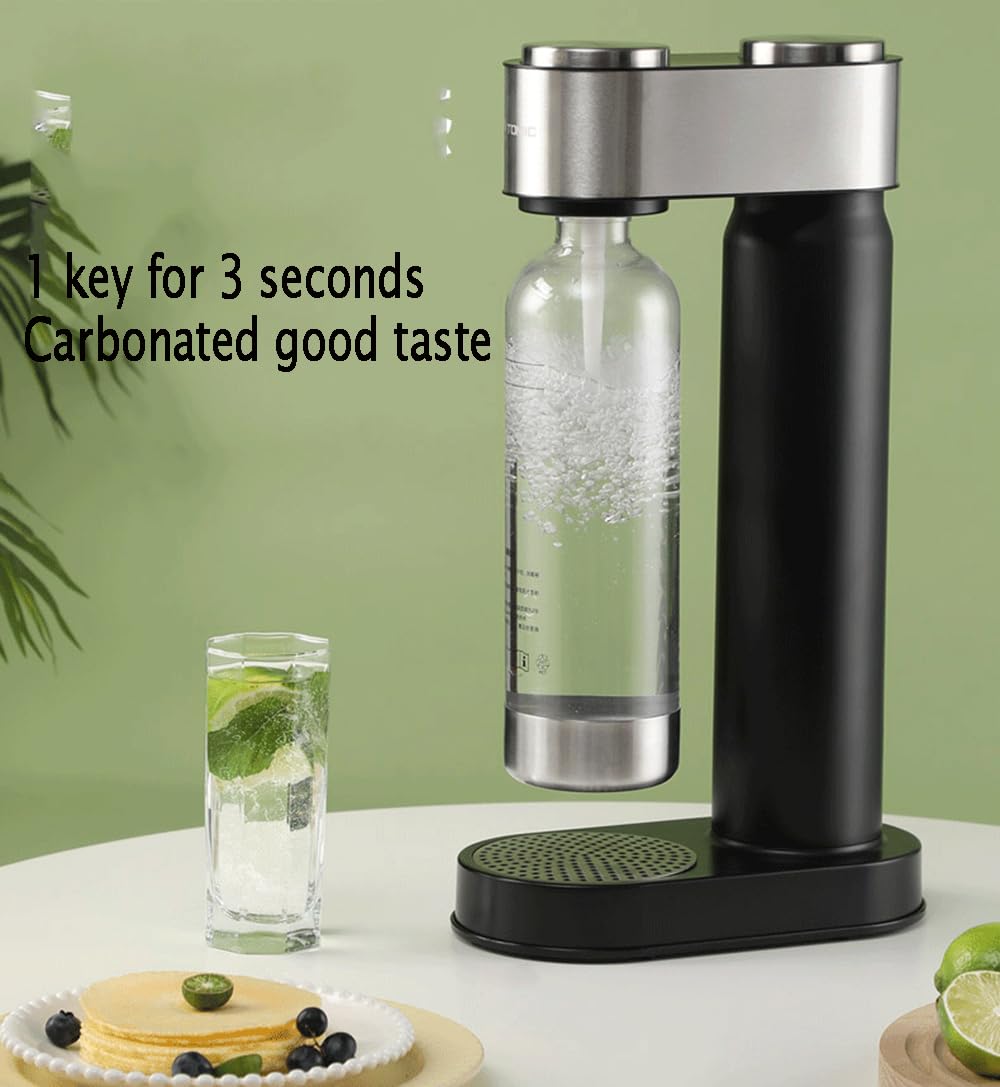 BPA-Free 1L SodaStream Machine for Home Use - Carbonated Water Maker for Juices, Cocktails & Sparkling Drinks | Perfect for Parties, Kitchen & Healthy Hydration
