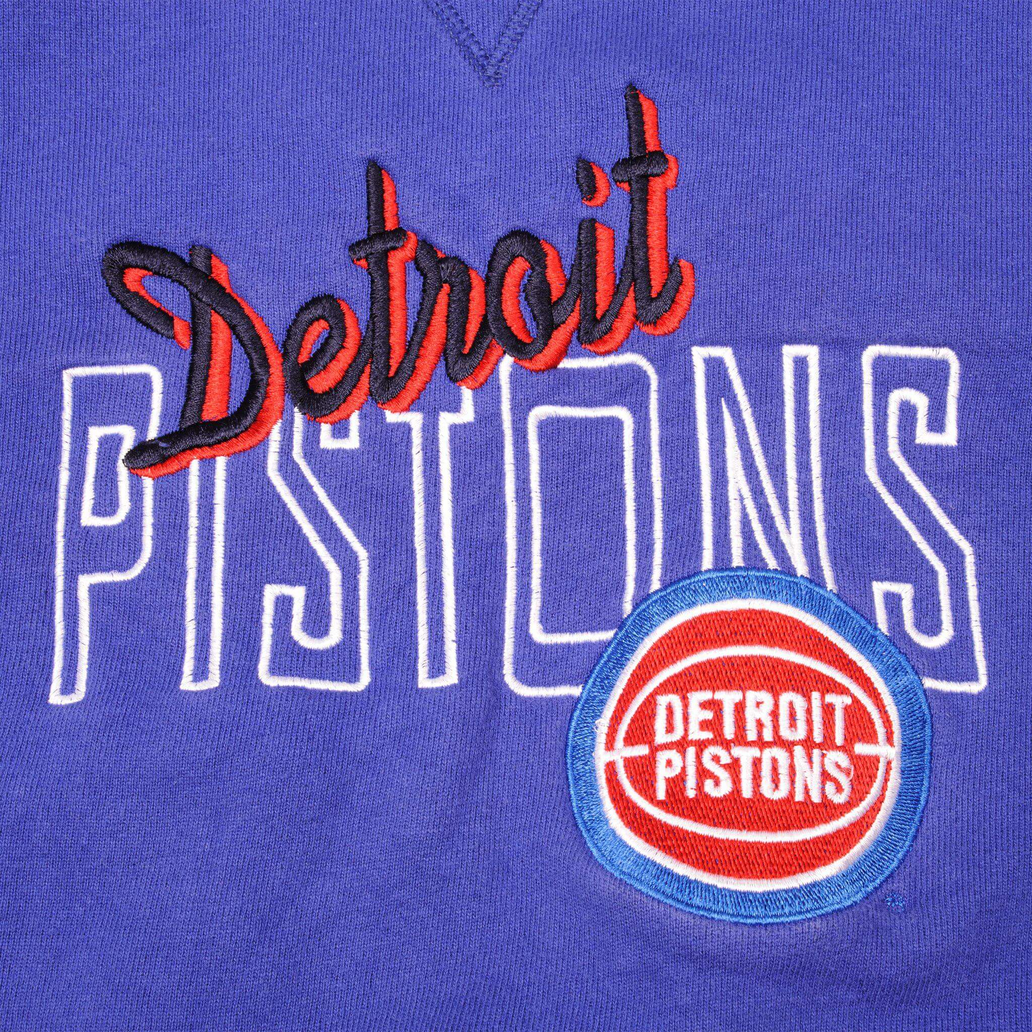 Vintage Champion NBA Detroit Pistons Sweatshirt 1981-1990s Large Size Made in USA - Retro Basketball Fan Gift & Casual Streetwear