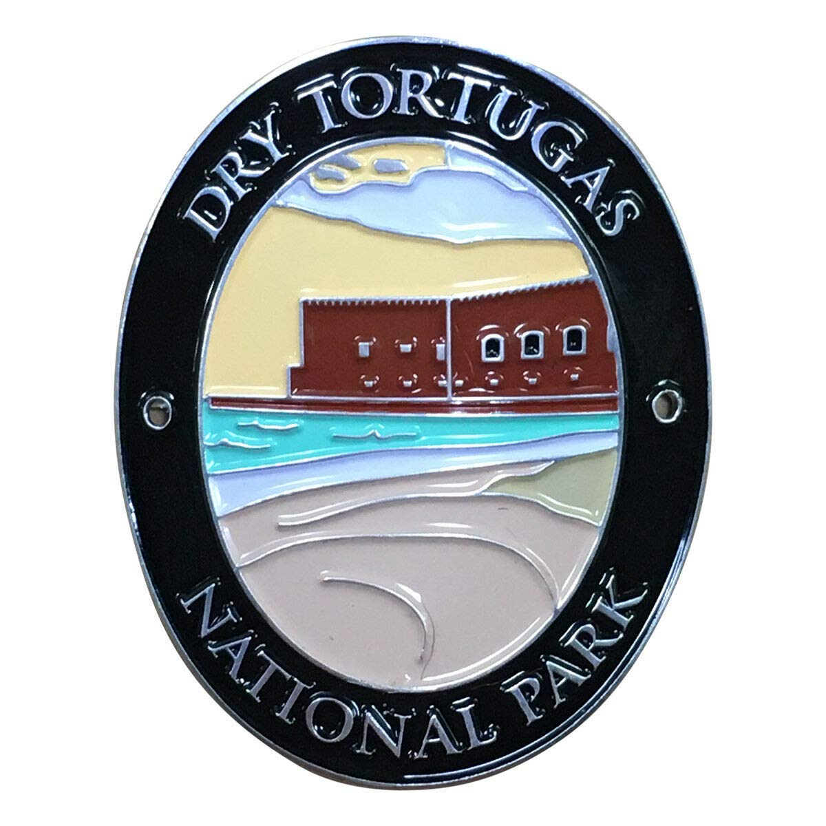 Dry Tortugas National Park Walking Stick Medallion - Fort Jefferson Florida Souvenir - Hiking Accessory for Trekking Poles & Walking Sticks - Perfect for Outdoor Enthusiasts & National Park Collectors