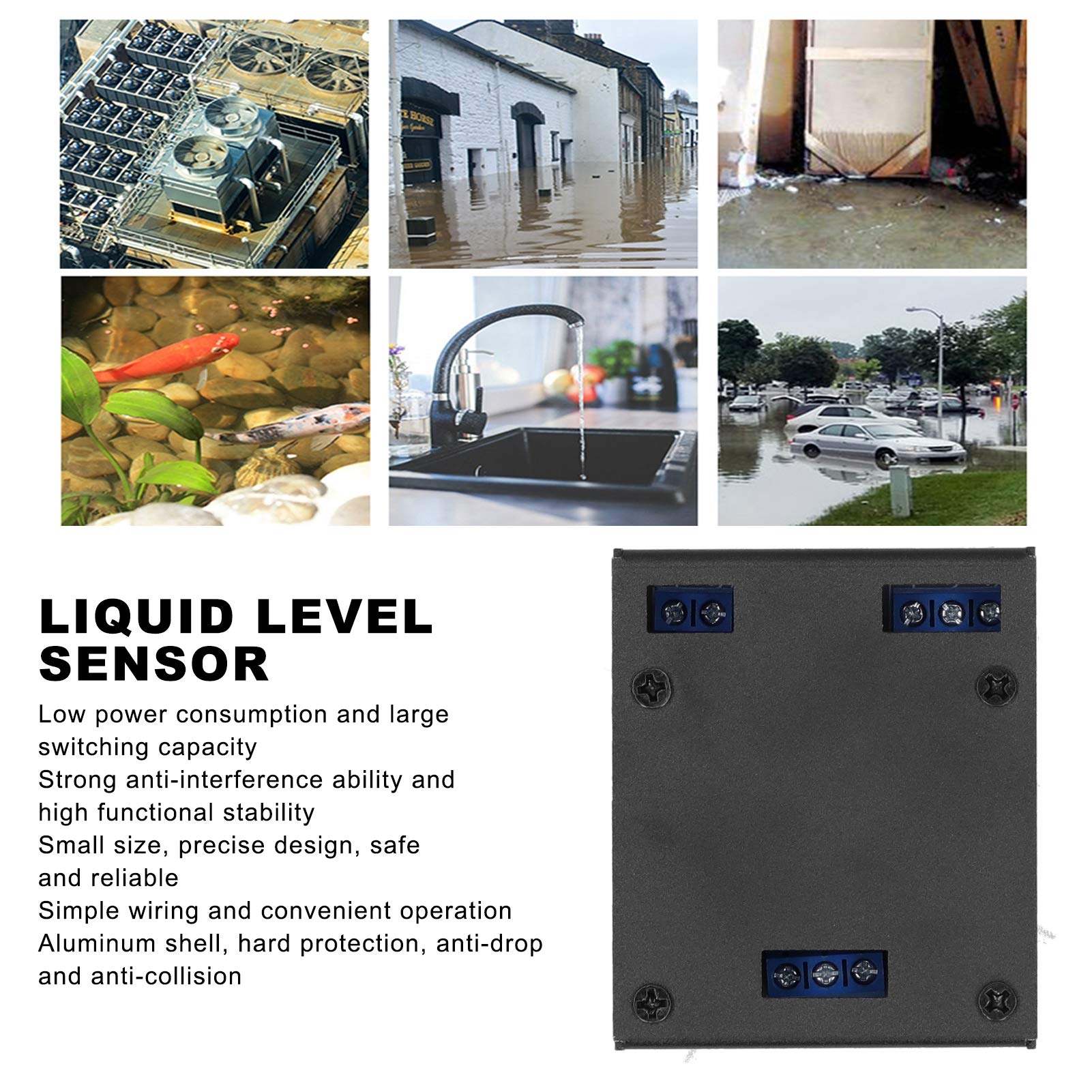 High-Precision Liquid Level Detection Sensor - Durable Aluminum Alloy for Home & Industrial Use | Water Tank, Aquarium, Chemical Storage Monitoring