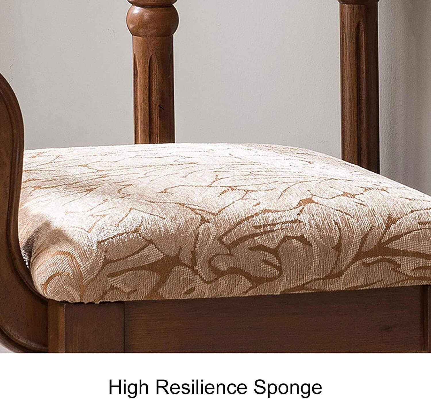 Ergonomic Vanity Stool with Wooden Legs - Low Back Makeup Dressing Chair for Bedroom Furniture (Cloth Fabric) | Perfect for Makeup Table, Dressing Room & Bedroom Decor