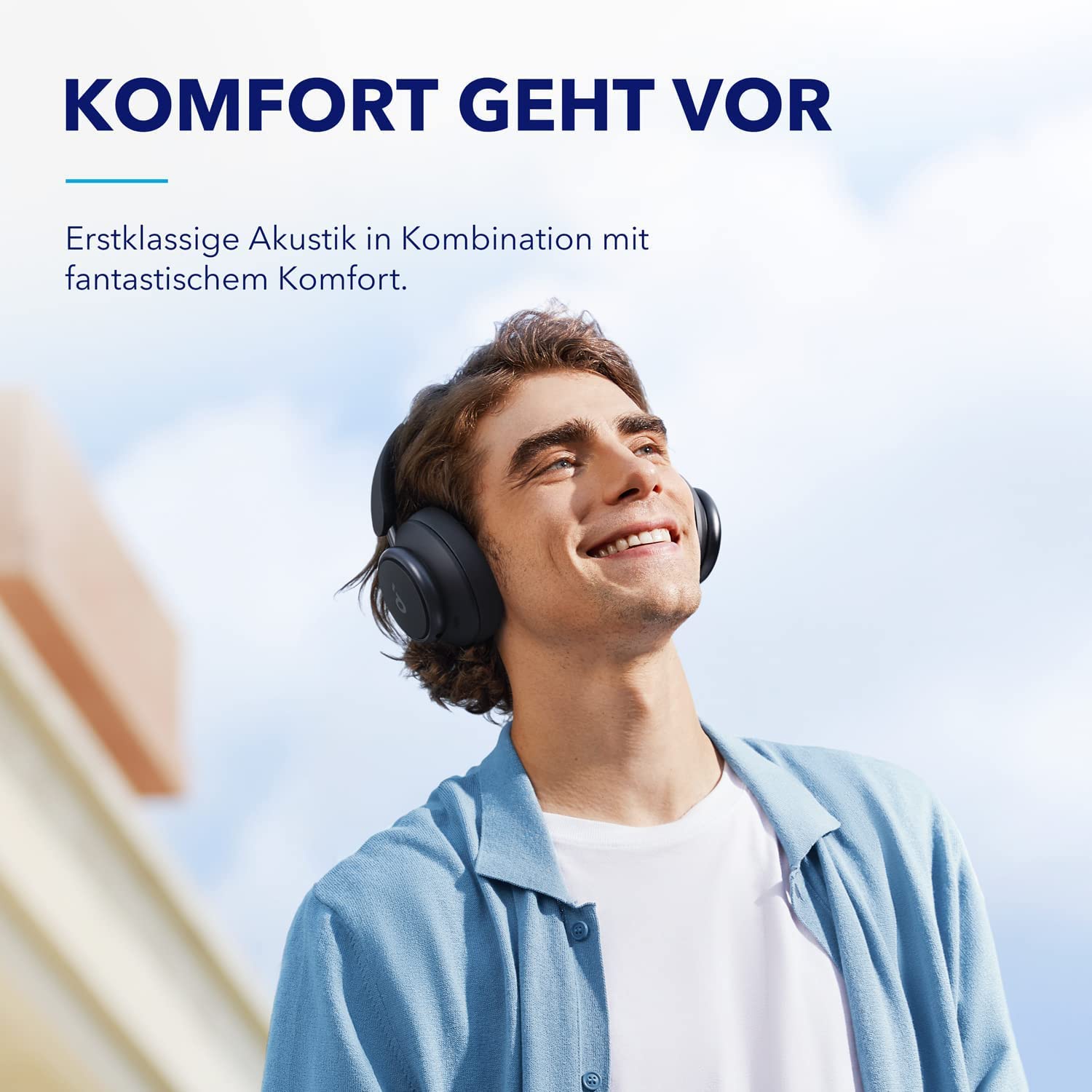 Anker Soundcore Space Q45 Wireless Headphones with Adaptive Active Noise Cancelling (98% Noise Reduction), 50H Playtime, LDAC Hi-Res Audio, Bluetooth 5.3, App Control - Perfect for Travel, Work & Commuting (Renewed)