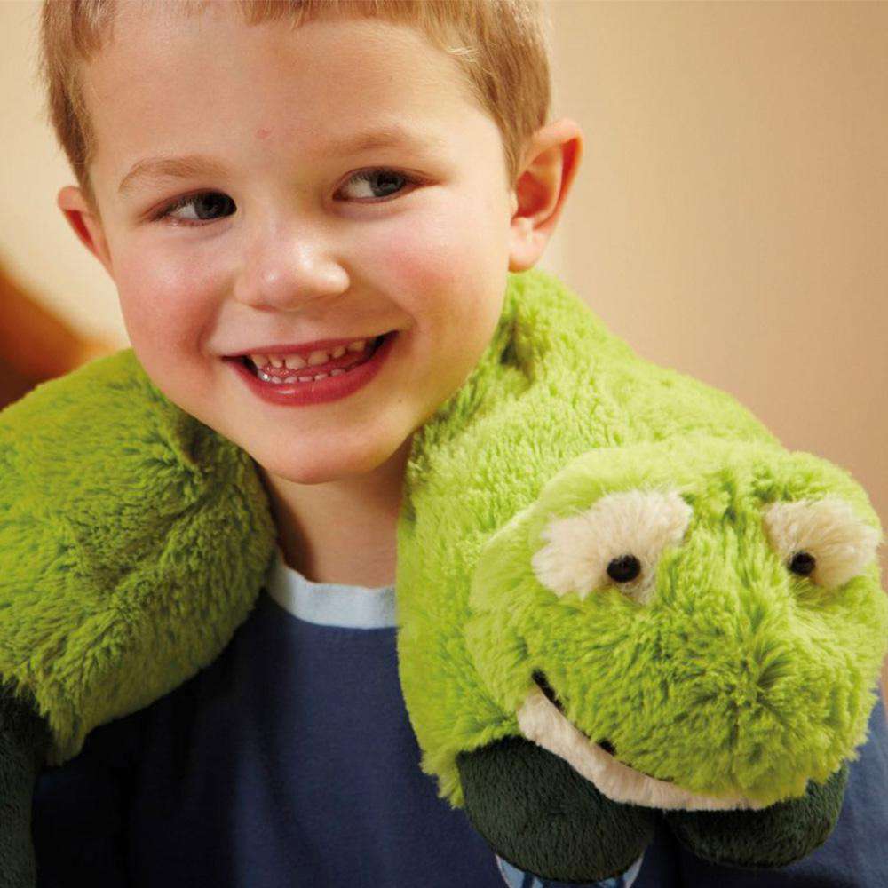 Cozy Frog Warmies Wrap - Soft Microwavable Heating Pad for Kids & Adults - Perfect for Relaxation, Stress Relief & Pain Relief - Ideal for Home, Office & Travel Use