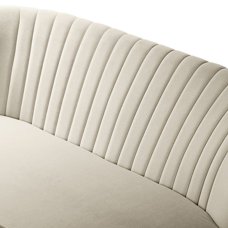 Bariana Velvet Loveseat - Soft & Luxurious Small Couch for Living Room, Bedroom, or Office - Perfect for Cozy Seating & Home Decor