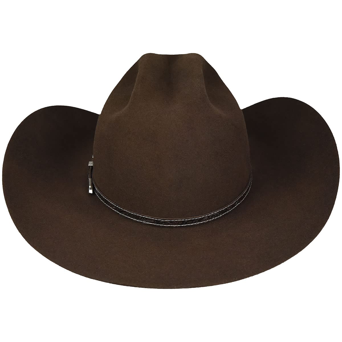 Roderick 3X Cowboy Western Hat for Men - Genuine Leather Wide Brim Cowboy Hat - Western Rodeo Rancher Hat for Outdoor, Rodeo, Country Music Festivals & Ranch Work