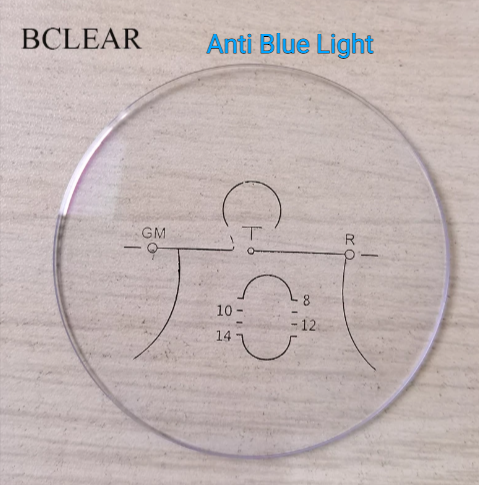 Bclear 1.56 Index Office Computer Progressive Clear Lenses - Blue Light Blocking Glasses for Digital Eye Strain Relief - Perfect for Work, Gaming & Screen Time