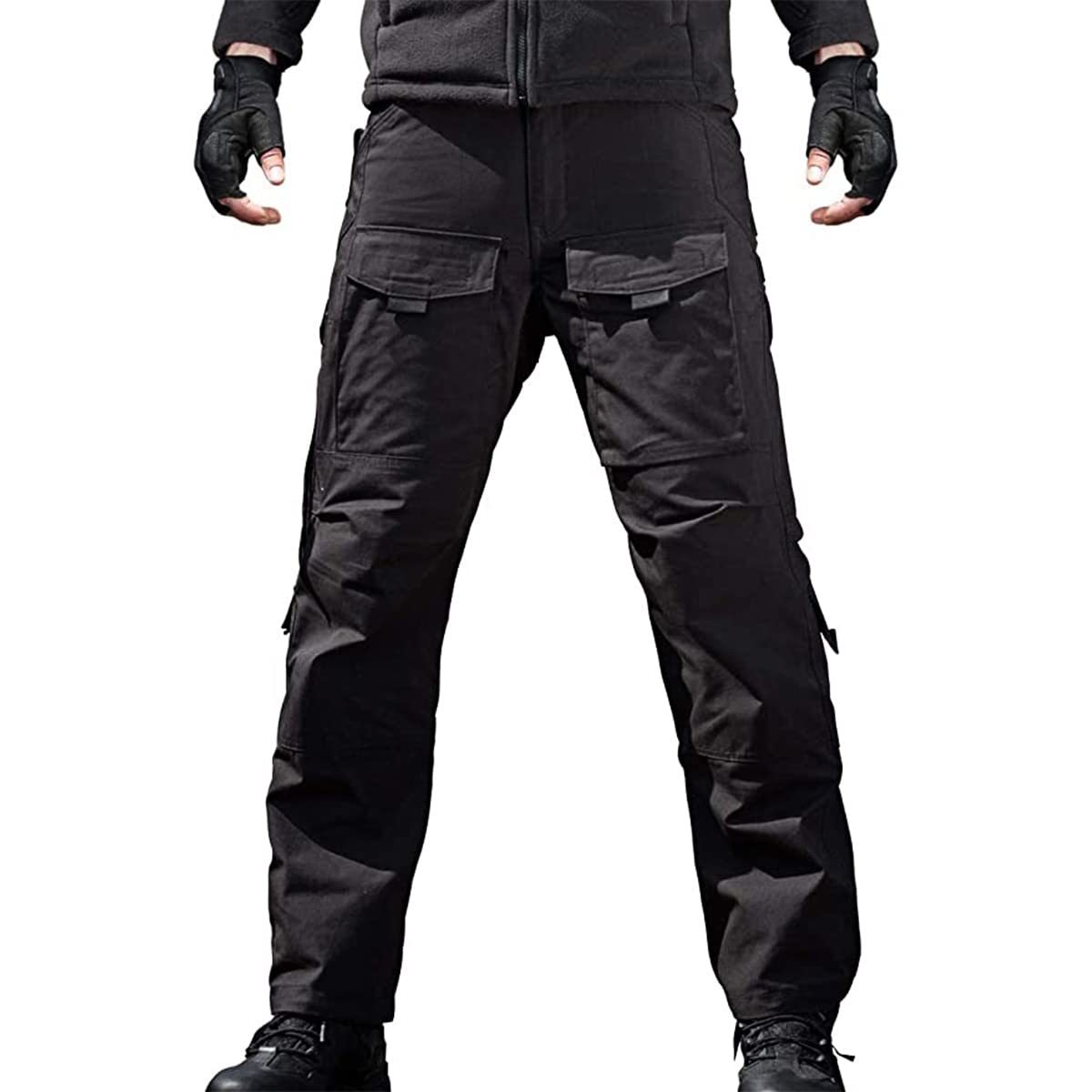 FREE SOLDIER Men's Tactical Pants - Ripstop Military Combat Cargo Pants for Hiking, Work & Outdoor Activities | Lightweight Durable EDC Pants for Camping, Hunting & Adventure
