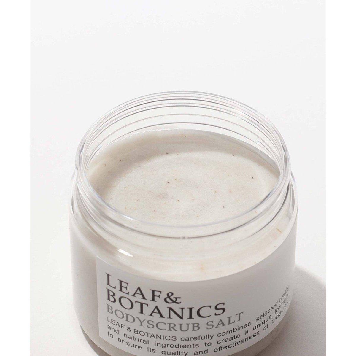 Leaf & Botanics Japanese Body Scrub Salt 155g - Exfoliating & Detoxifying Dead Sea Salt for Smooth Skin - Perfect for Spa Day & Self-Care Routine