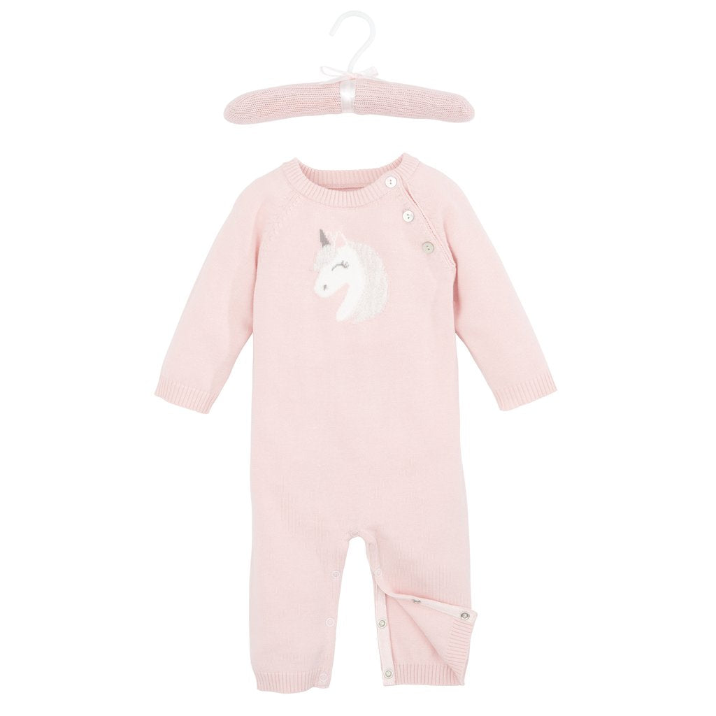 Pink Unicorn Knit Jumpsuit for Women - Soft & Cozy One-Piece Outfit - Perfect for Halloween Costumes, Christmas Pajamas & Loungewear