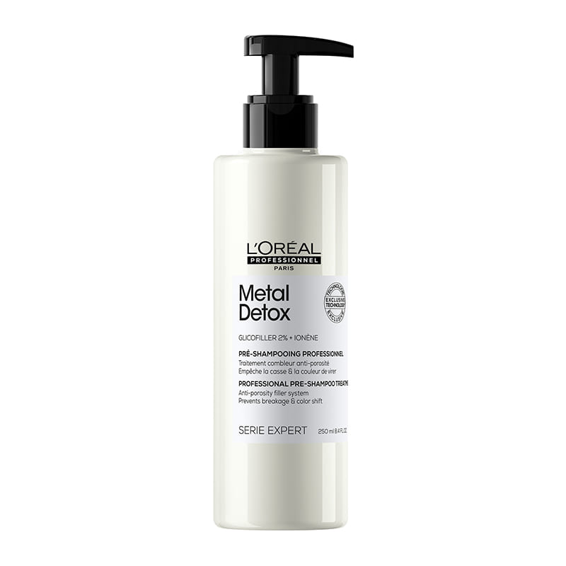 L'Oréal Professionnel Metal Detox Pre Shampoo Treatment - Remove Heavy Metals & Protect Hair - For Color-Treated & Damaged Hair - Salon Quality Hair Care at Home