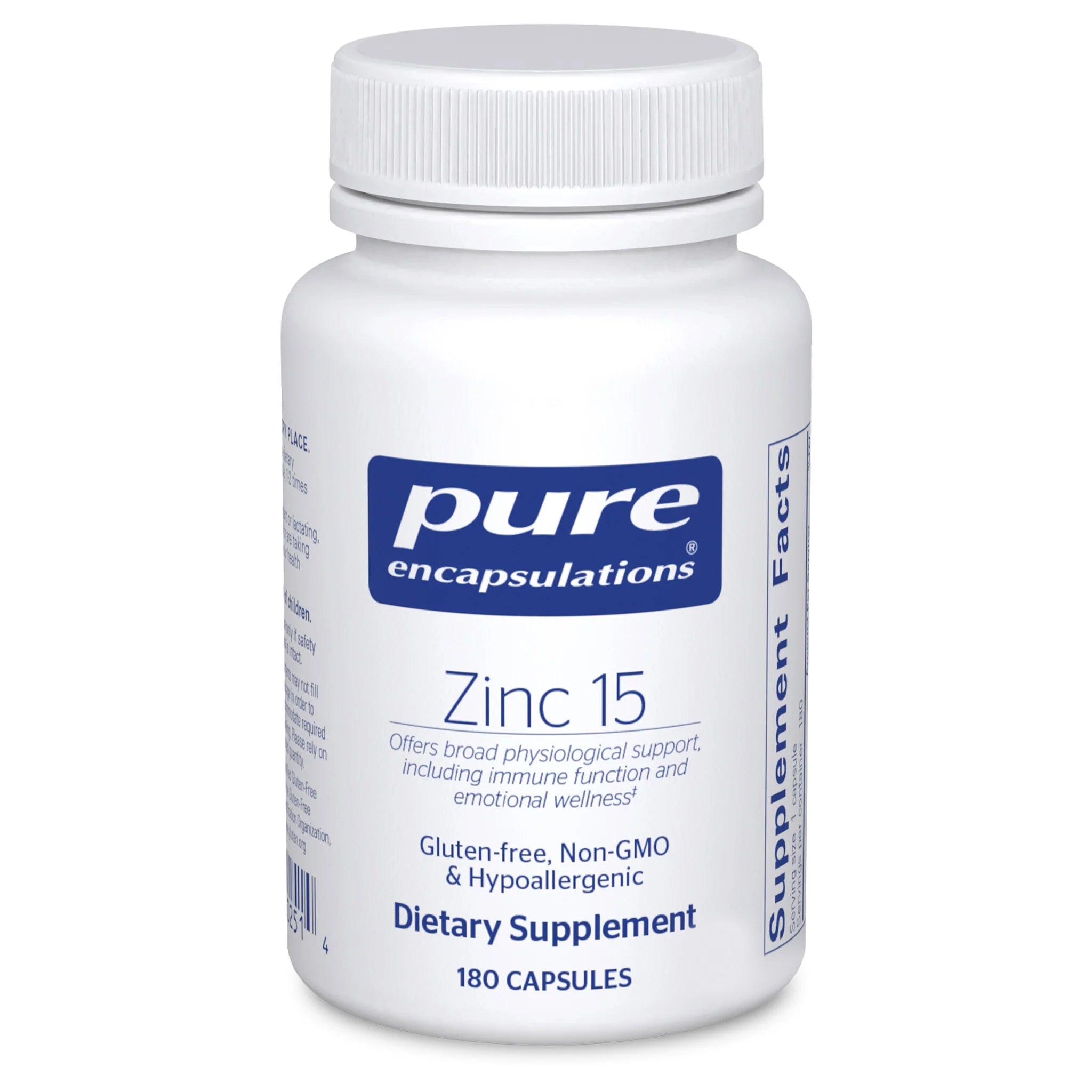 Zinc 15mg Dietary Supplement - 60 Capsules for Immune Support & Wellness | Boost Energy & Metabolism - Ideal for Daily Health Routine & Cold Season Defense