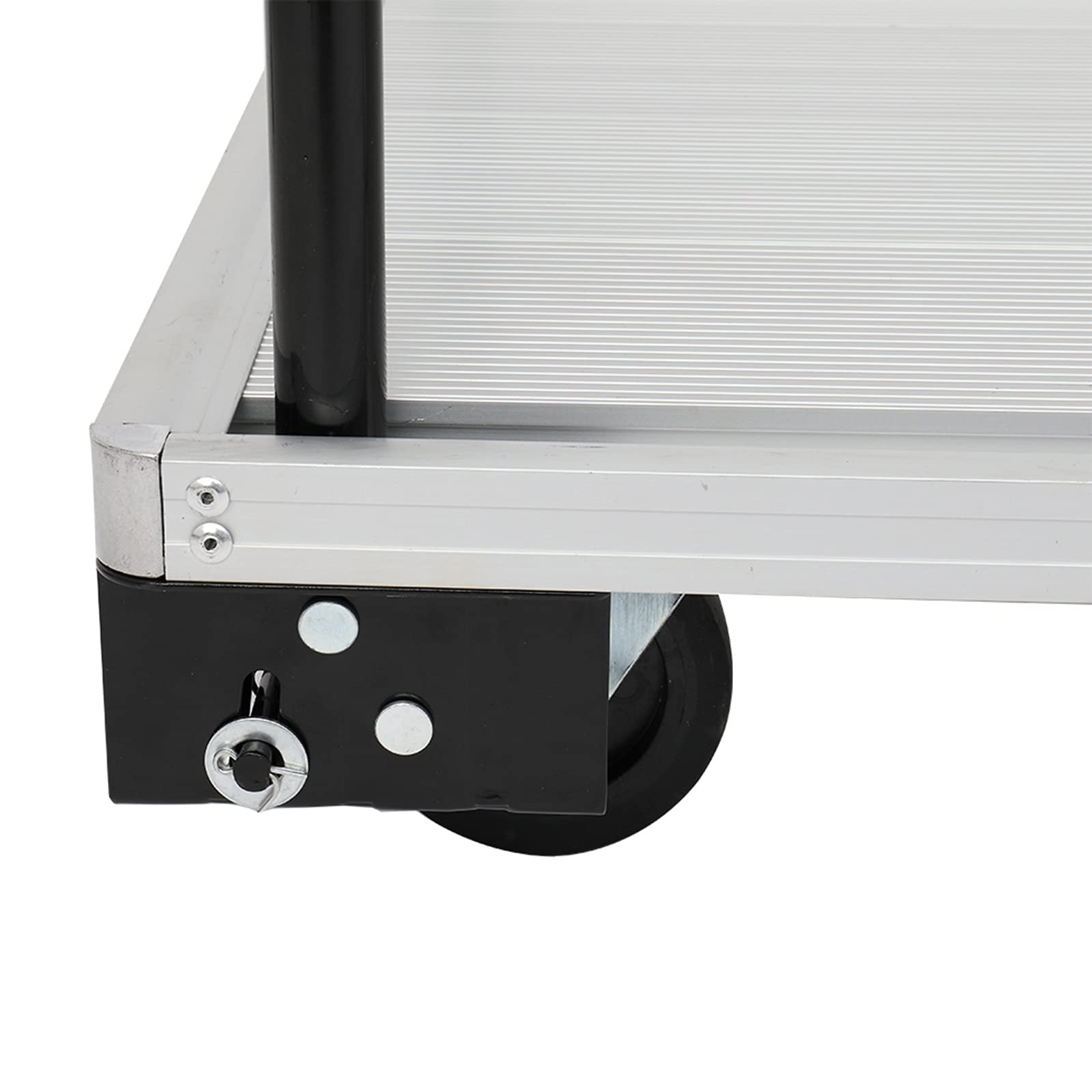 Folding Aluminum Platform Hand Truck - Heavy Duty 770 Lbs Capacity, Steel Foldable Handle, 35.8x23.6x32.2inch Rolling Flatbed Cart for Moving & Loading | Perfect for Warehouse, Retail, Home & Office Use