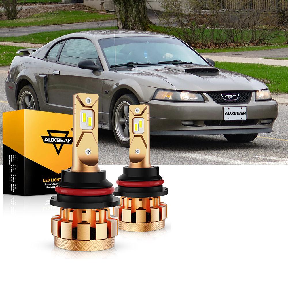 2000-2004 Ford Mustang LED Headlight Bulbs - F16 Plus Series 14,000LM High/Low Beam Kit with CANBUS - Automotive Grade Lighting for Night Driving & Foggy Conditions