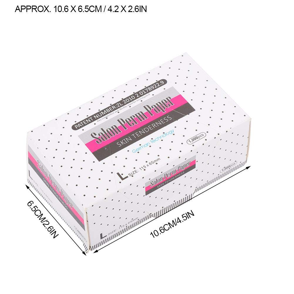 Perming Paper for Hair - Ultra-Thin & Breathable Salon Perm Paper for Thin or Delicate Hair - Perfect for Home & Professional Hair Perming Treatments