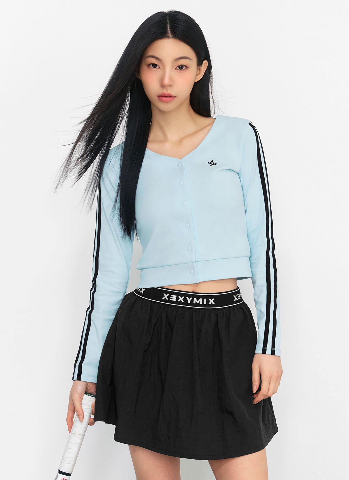 Eco Dex Color Block Crop Cardigan - Stylish Women's Knit Sweater for Casual Outfits & Layering | Perfect for Fall, Winter & Spring Fashion