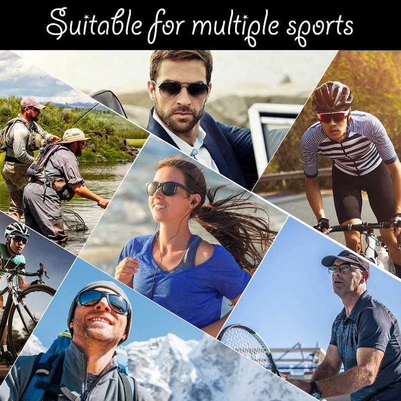 Shine Black Polarized Cycling & Driving Sunglasses 9624BKR - UV Protection for Outdoor Sports, Running, and Travel