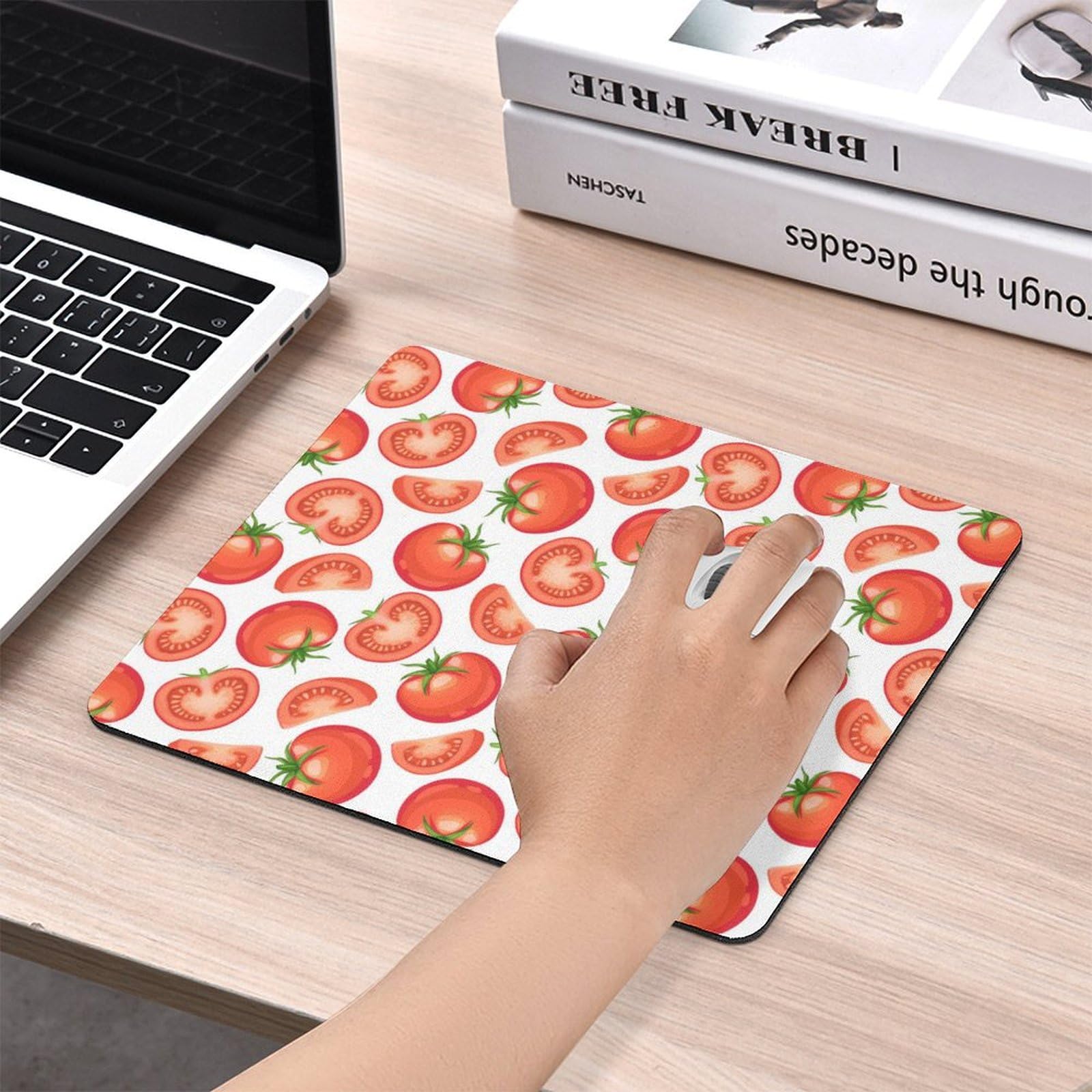 Premium Non-Slip Waterproof Gaming Mouse Pad - Durable Tomato Design for PC & Laptop - 18x22cm Large Size for Home Office & Esports - Perfect for Work, Gaming & Computer Use