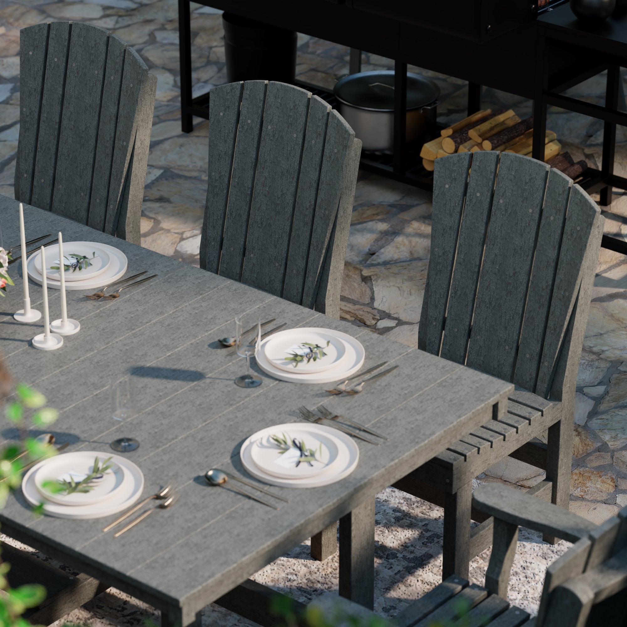 Heritage 9-Piece 44x94 Inch Dining Table Set - Perfect for Family Gatherings, Dinner Parties & Formal Dining Rooms