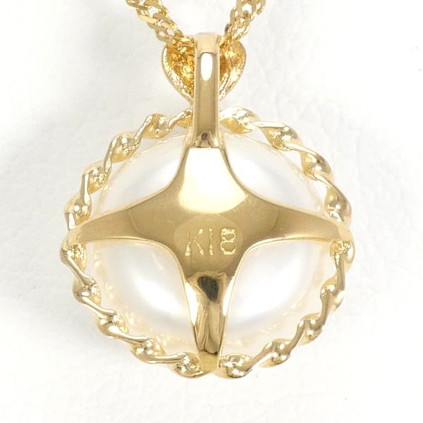 18K Yellow Gold Pearl Necklace for Women - Elegant Pearl Jewelry Gift for Birthday, Anniversary & Wedding - Perfect for Formal Events & Special Occasions