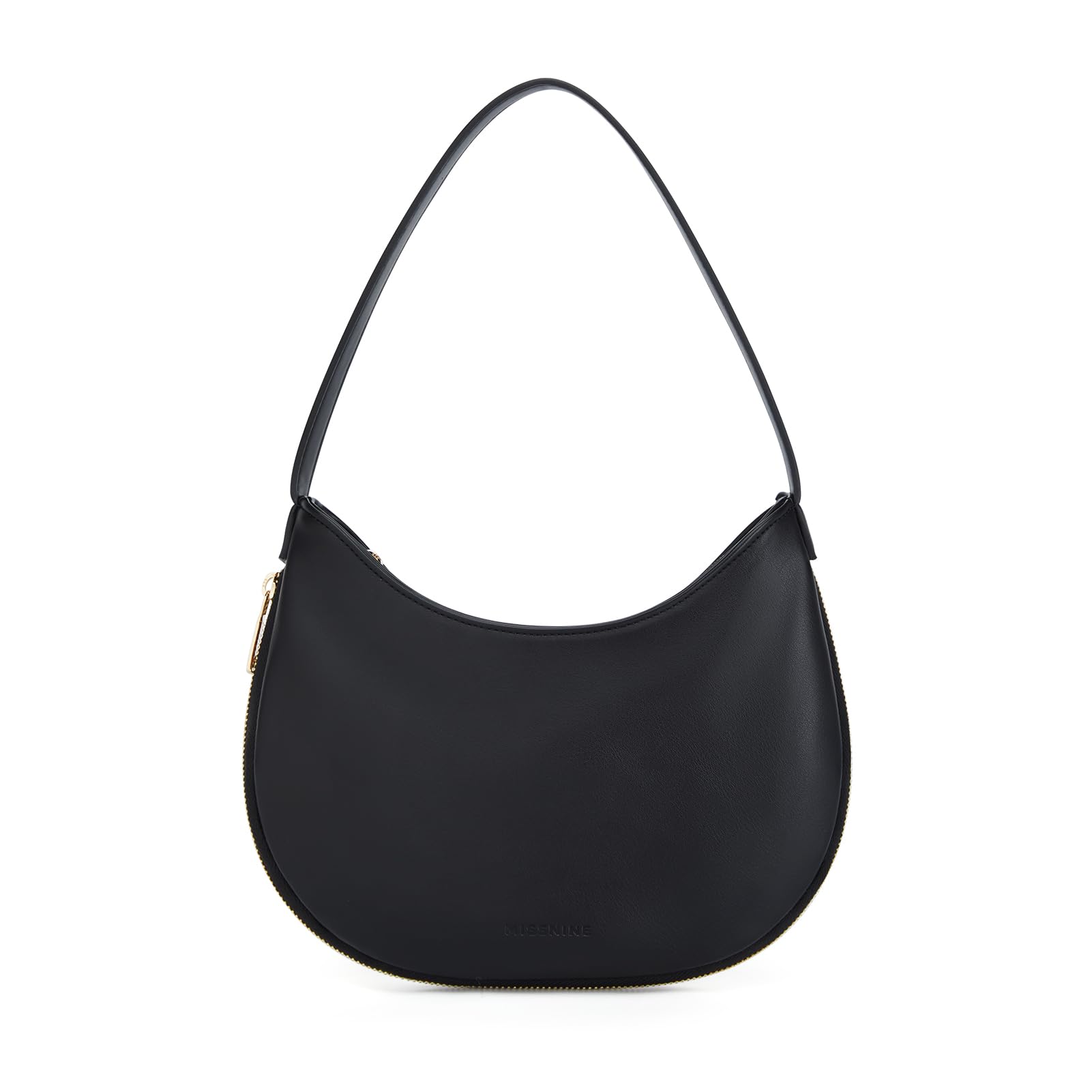 Missnine Vegan Leather Shoulder Bag for Women - Small Crossbody Purse with Expansion Zipper, Crescent Hobo Clutch Handbag | Perfect for Work, Travel & Evening Out