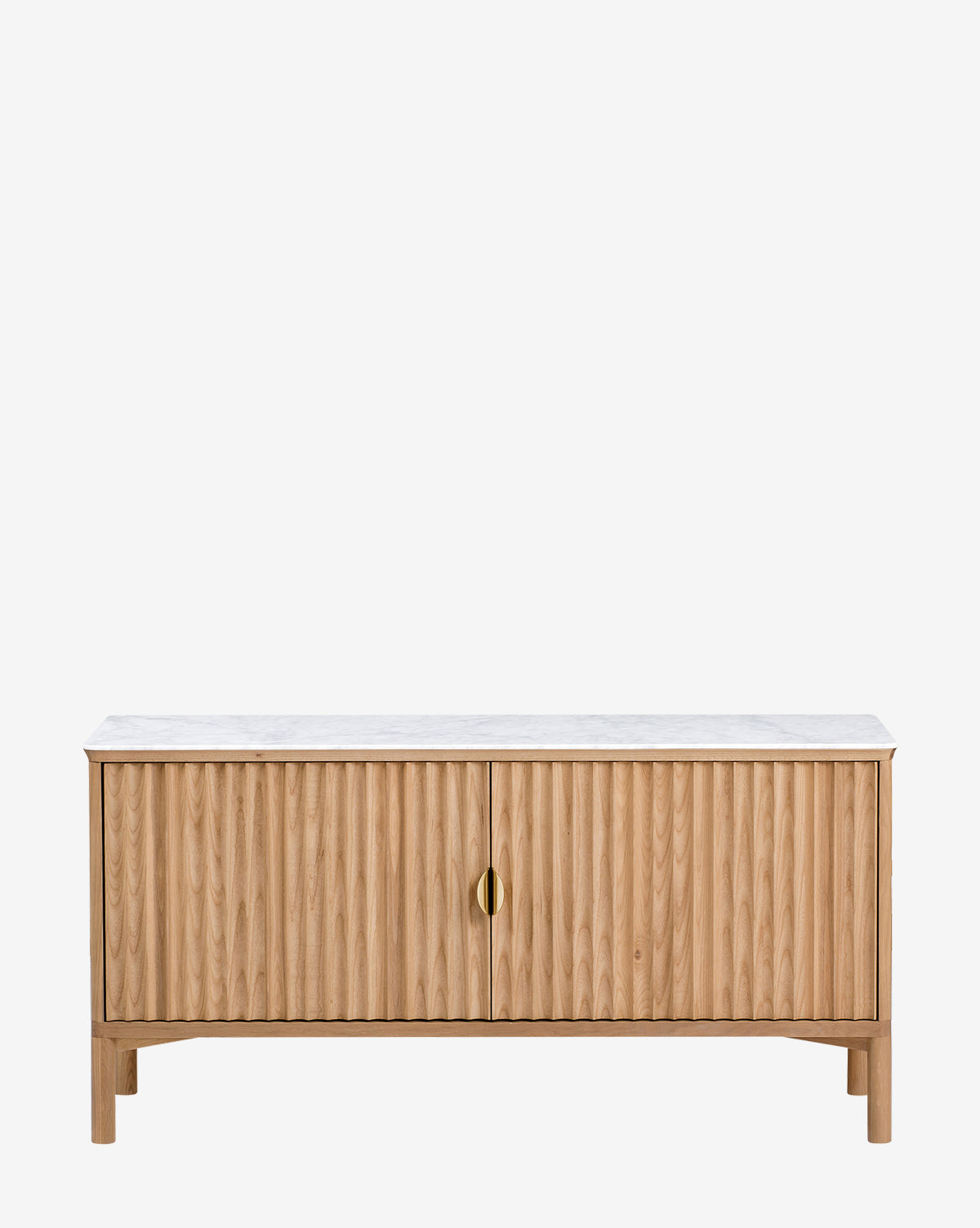 Vale Sideboard - Modern Wood Buffet Cabinet with 2 Doors and 4 Drawers for Dining Room Storage | Stylish Entryway Console Table for Hallway & Living Room Organization