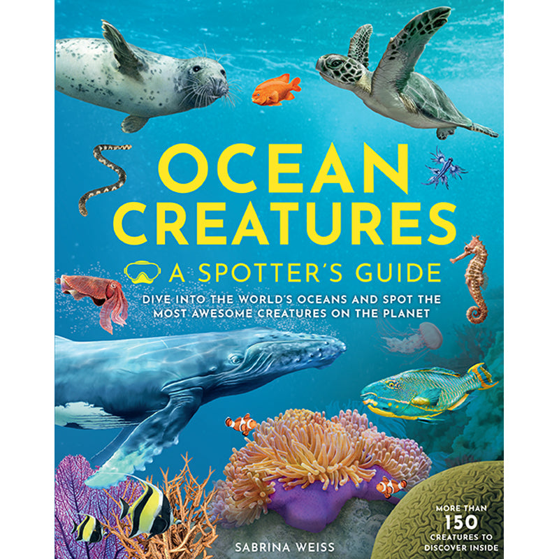 Ocean Creatures Spotter's Guide - Marine Life Identification Book for Kids & Adults - Perfect for Beach Trips, Snorkeling & Ocean Exploration