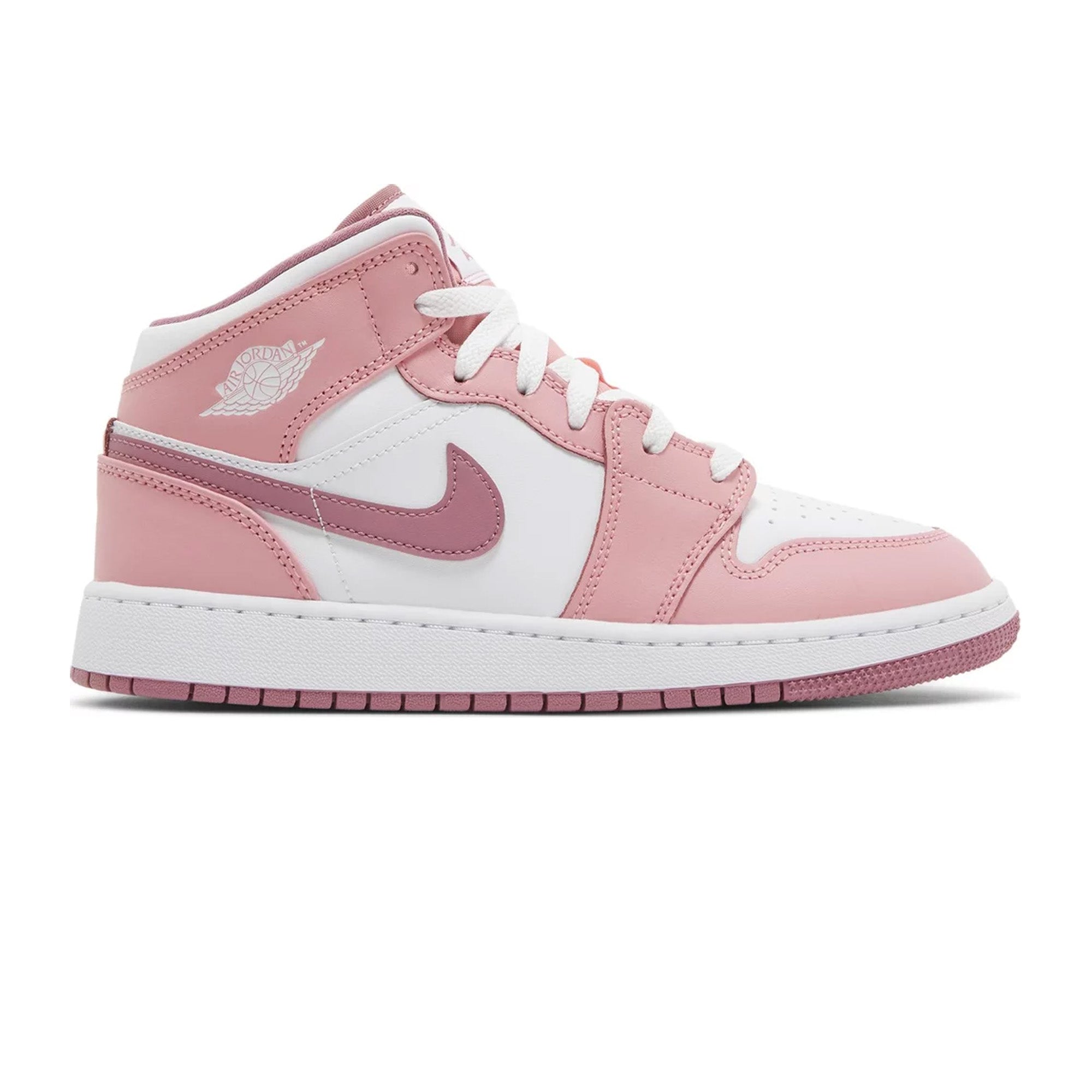 Air Jordan 1 Mid 'Valentine's Day' GS Basketball Shoes for Girls (2023) - Valentine's Gift, Casual Wear & Street Style Sneakers