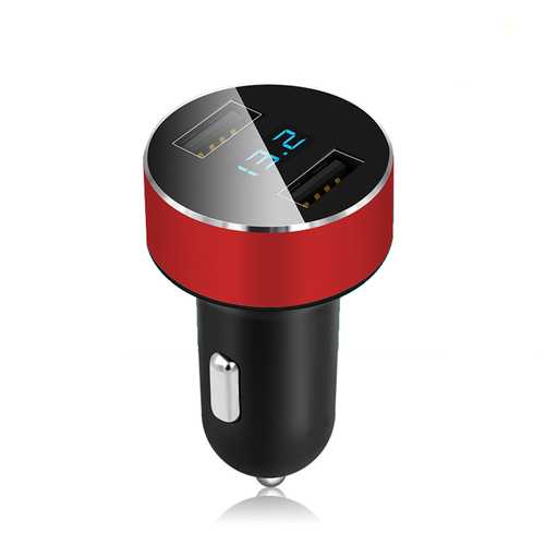 5V 3.1A Fast Car Charger with Dual USB Ports - Quick Charge Compatible for iPhone, Samsung & Android Phones - Perfect for Road Trips & Daily Commutes