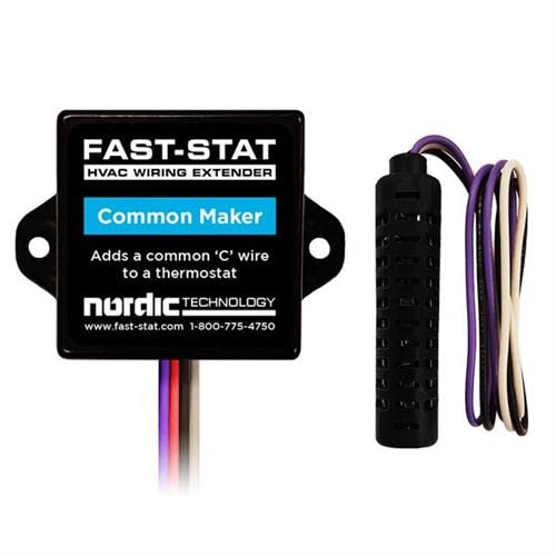 Fast-STAT Common Maker Adapter - Compatible with Popular Wi-Fi Thermostats (Honeywell, Nest, Ecobee) - HVAC Installation Tool for DIY & Professional Use - Perfect for Home, Office & Smart Temperature Control Systems