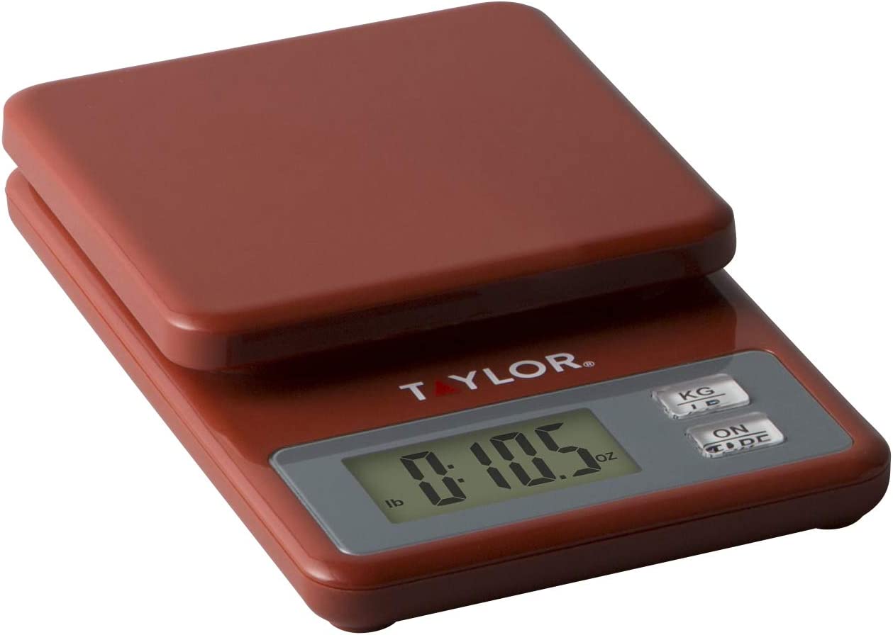 Taylor Compact Digital Scale - Precision Kitchen & Jewelry Scale for Cooking, Baking, Coffee, and Postal Weighing | Portable Gram & Ounce Measurement