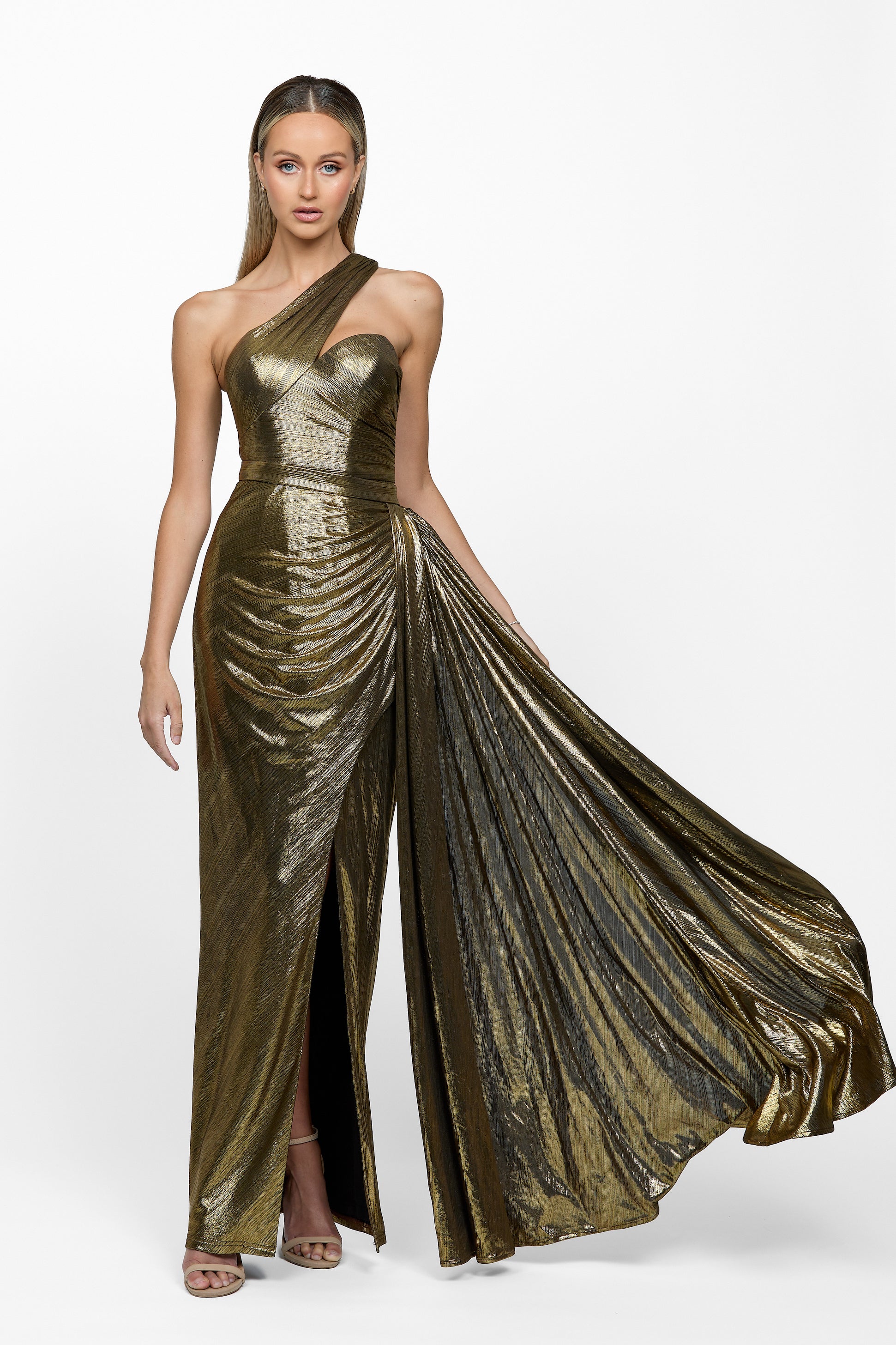 Elegant Elektra Asymmetric Gown - Women's Formal Evening Dress for Prom, Wedding & Special Occasions