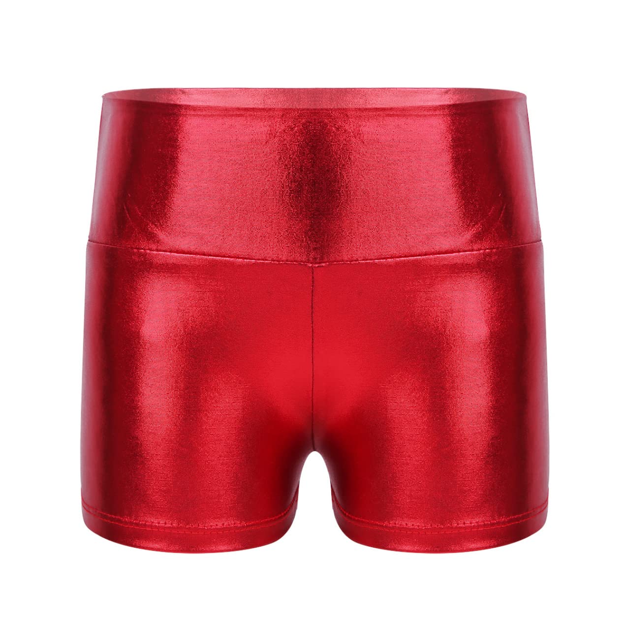 Girls' Metallic Spandex Ballet Dance Shorts - Cheerleading & Gymnastics Leotard for Kids - Perfect for Dance Class, Tumbling Practice & Athletic Performance