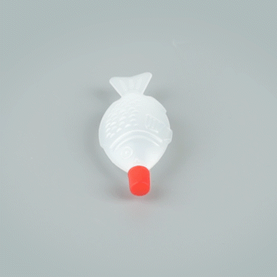Bento Tek 8 mL Clear Plastic Fish Soy Sauce Bottles with Red Caps - 100 Count Box (3 x 1/2 x 1 1/4 Inches) - Perfect for Sushi Restaurants, Asian Cuisine & Home Meal Prep
