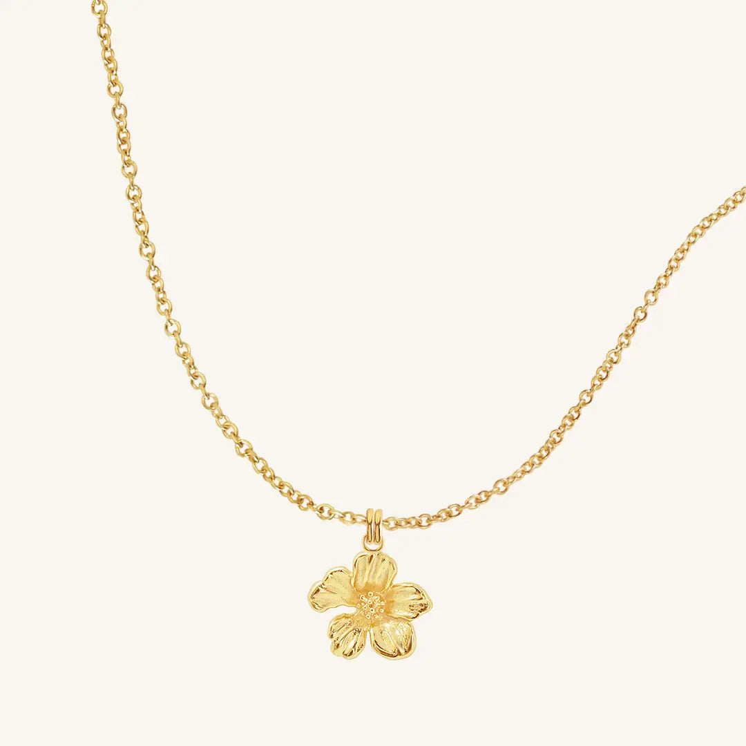 Azalea Flower Necklace for Women - Elegant Floral Pendant Jewelry Gift for Her - Perfect for Weddings, Anniversaries & Special Occasions