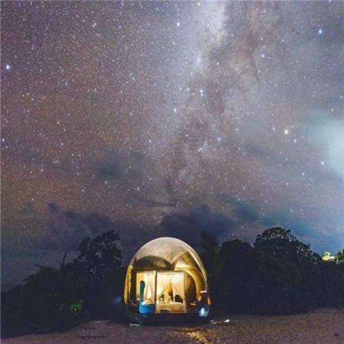 Transparent Inflatable Bubble Camping Tent - Clear Dome Cabin with Quiet Air Blower for Outdoor Family Backyard Camping, Stargazing & Adventure | Waterproof, Portable & Easy Setup