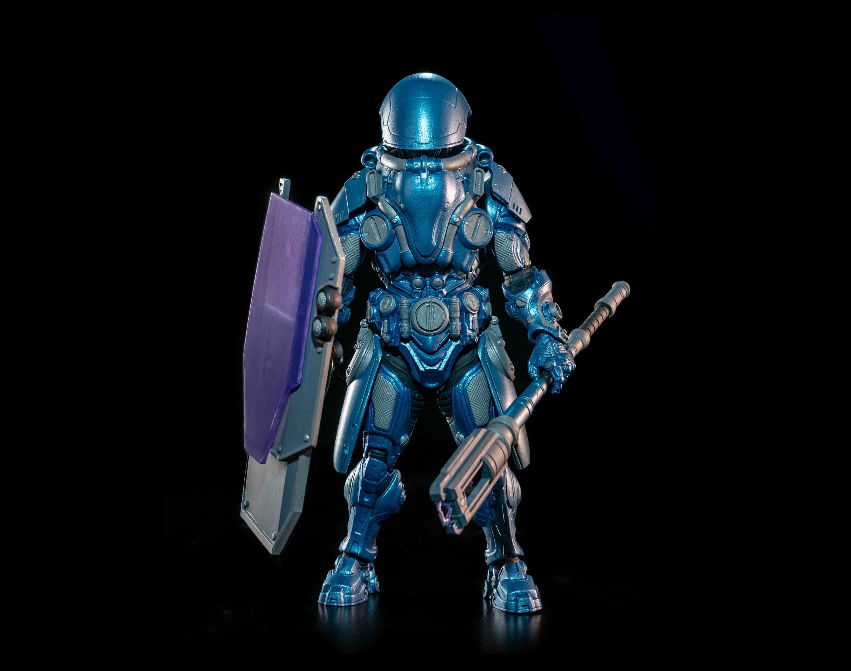 Four Horsemen Studio Mythic Legions 1/12 Scale 6-Inch Action Figure - Cosmic Legions Hvalkatar Gravenight Slygor Ryz / T.U.5.C.C. Gravekeeper Collectible Toy for Display, Photography, and Fantasy Role-Playing Games