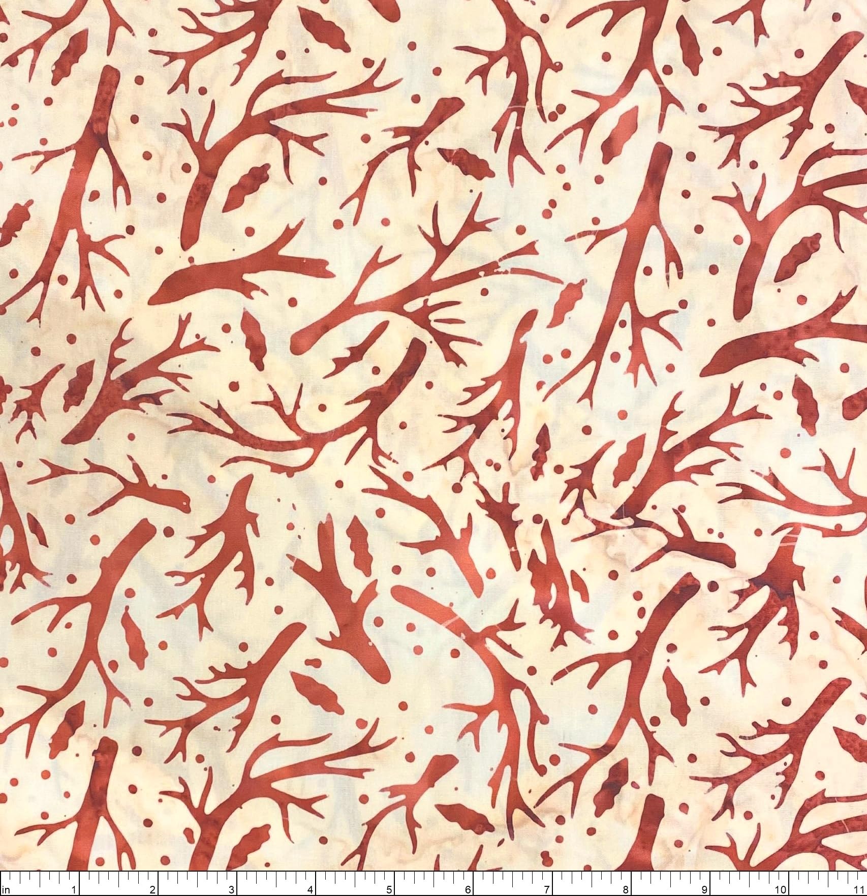 Island Batik Wondrous Branches Neutral Almond Fabric by The Yard - Premium Cotton Quilting Material for DIY Crafts, Home Decor & Sewing Projects