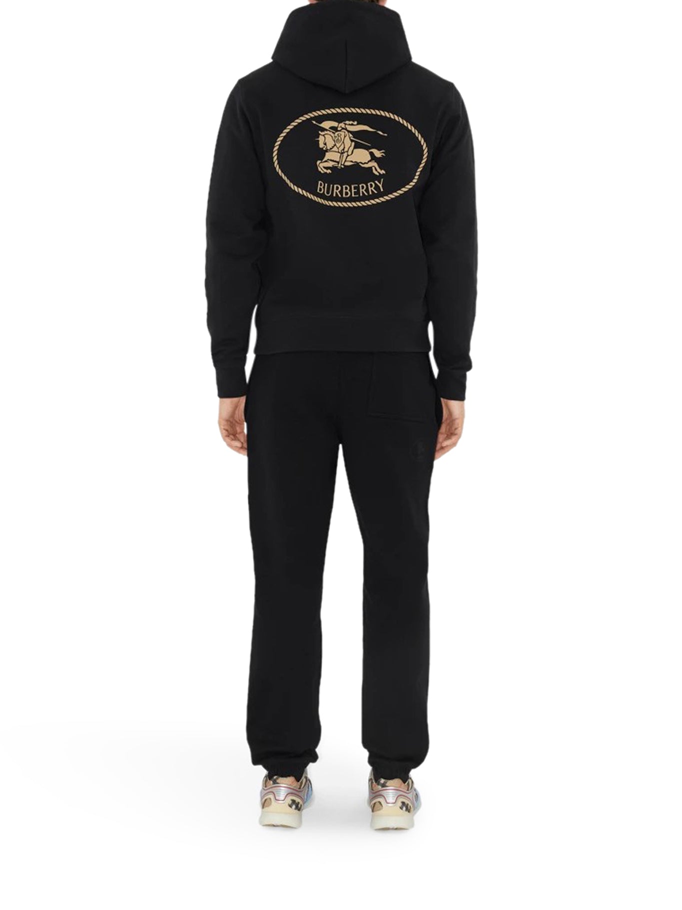 Burberry Black Hoodie for Men & Women - Classic Cotton Pullover with Logo Detail | Perfect for Casual Wear, Street Style & Layering in Cool Weather