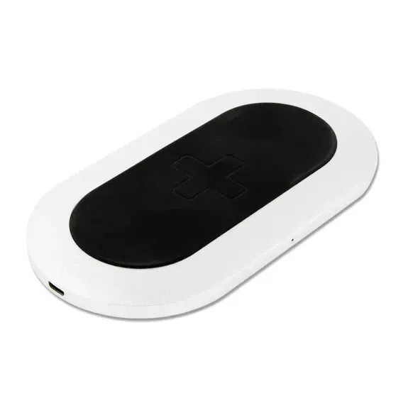 Sprout Single Wireless Charging Pod - Fast Qi Charger for iPhone & Android - Silver | Perfect for Nightstand, Office Desk & Travel