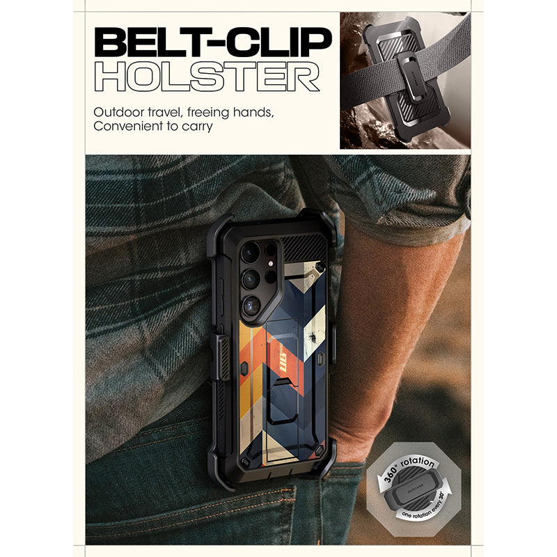 Samsung Galaxy S24 Ultra Case - Unicorn Beetle PRO Heavy Duty Rugged Protective Cover with Chevron Design for Shockproof & Drop Protection - Perfect for Outdoor, Work & Travel