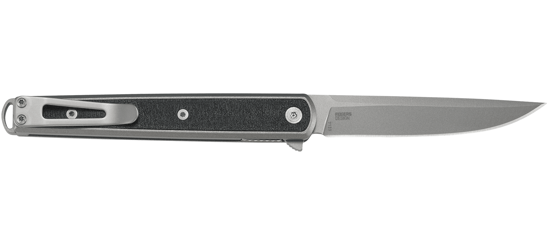CRKT 7123 Folding Knife - Seis Bead Blasted Finish Blade, Black Reinforced Nylon Handles - EDC, Camping, Survival & Outdoor Activities