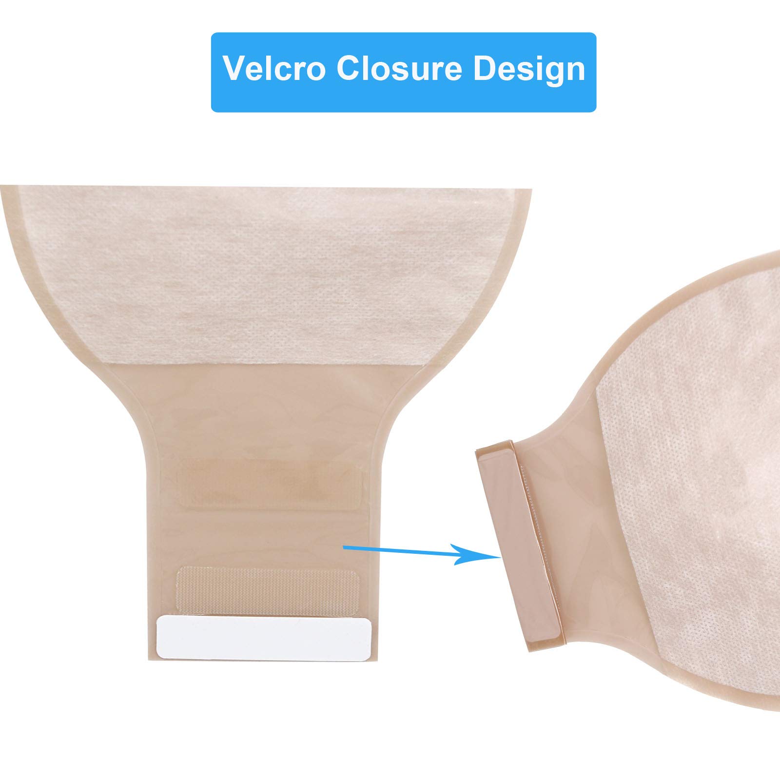 One Piece Ostomy Colostomy Bags - Drainable Pouches for Ostomy Care & Incontinence (70mm Cut Size, Pack of 10) - Ideal for Ileostomy Supplies, Post-Surgery Recovery & Daily Comfort