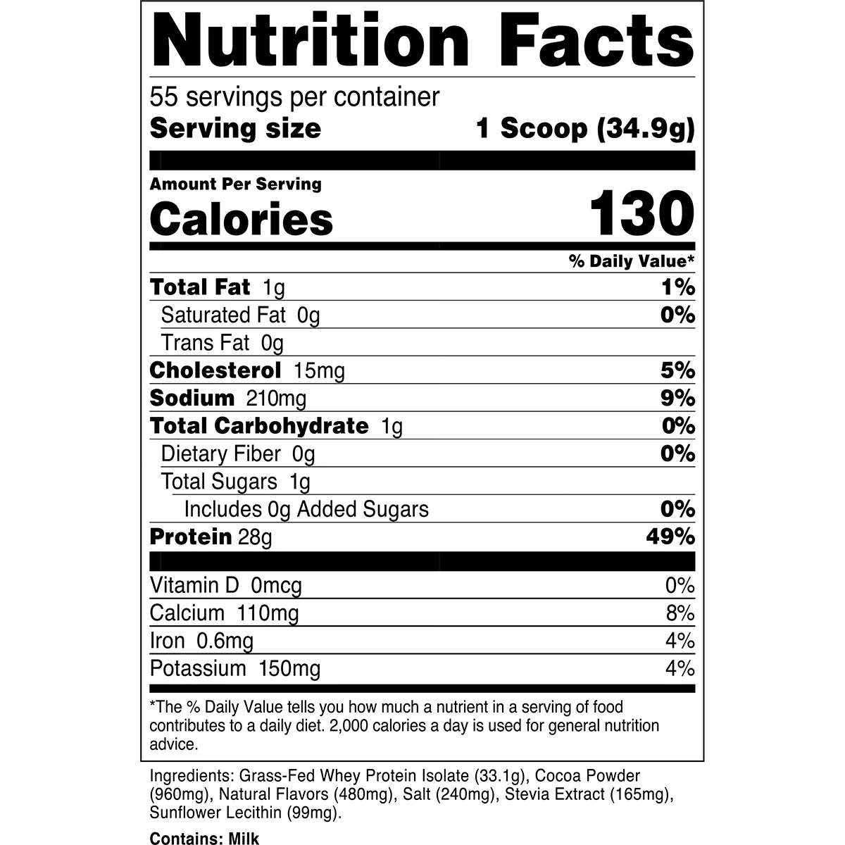 Transparent Labs 100% Grass Fed Whey Protein Isolate Powder - Premium Low Carb Protein Supplement for Muscle Recovery & Weight Loss - Ideal for Post-Workout, Smoothies & Baking