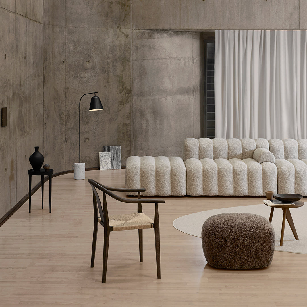 Hansen Hyldahl Fin Side Table by Norr11 - Modern Scandinavian End Table for Living Room, Bedroom & Office