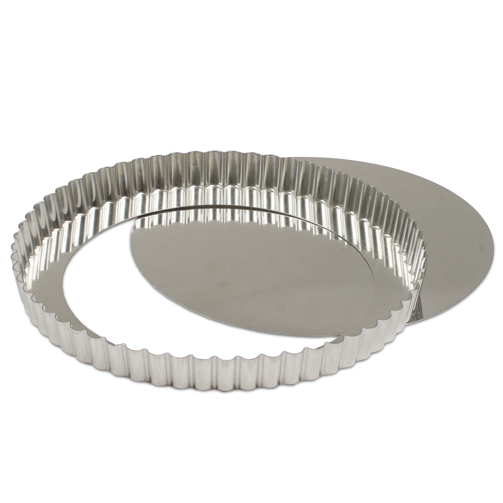 Removable Bottom Tartlette Pan - Nonstick Baking Tart Mold for Pies, Quiches & Desserts - Perfect for Home Baking, Parties & Holiday Treats